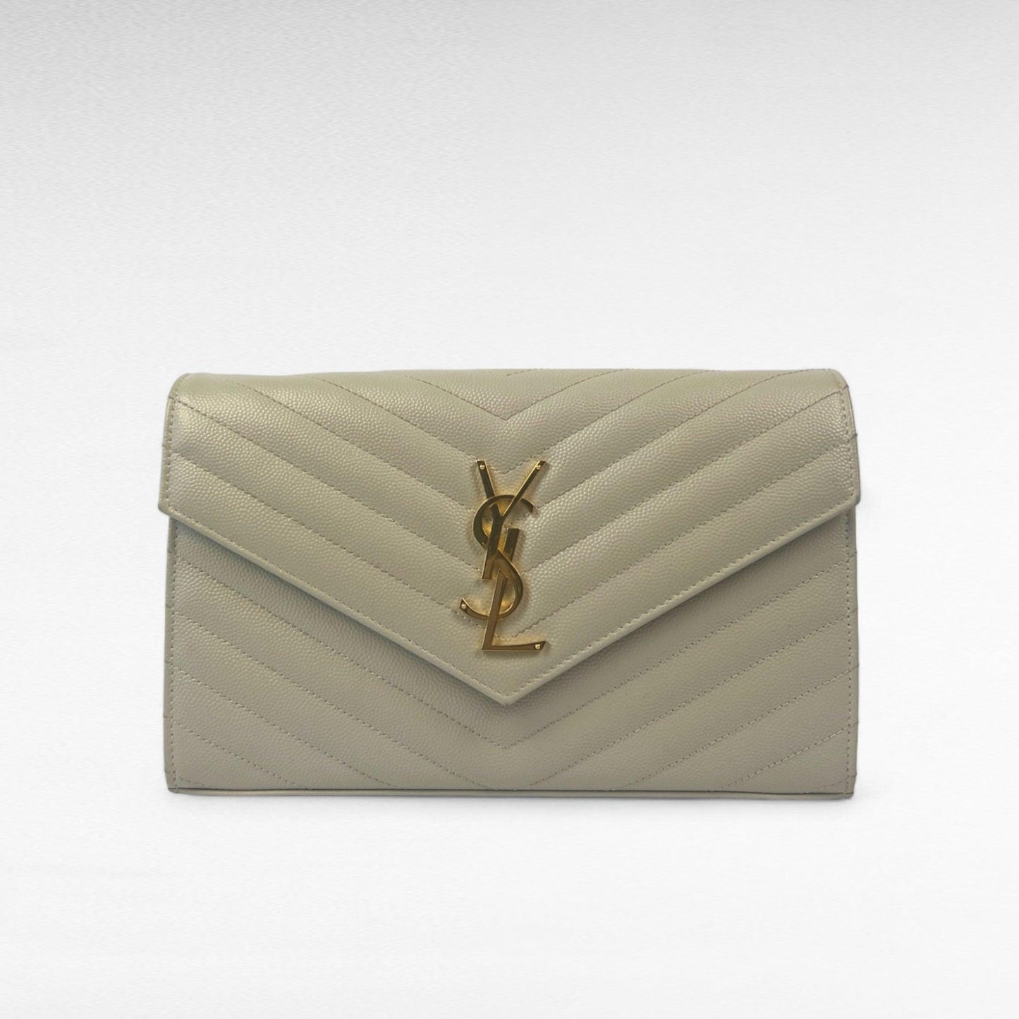 Saint Laurent (YSL) Cassandre Chain Wallet - The Dream Bag Co