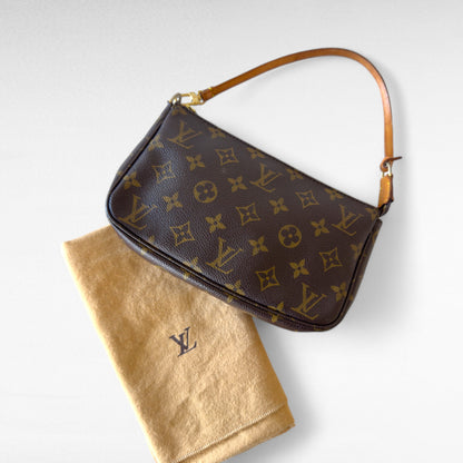 Louis Vuitton Pochette Accessoires Monogram Coated Canvas - The Dream Bag Co